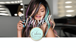 Mermaid Style Pastell Tape-in Hair Extensions