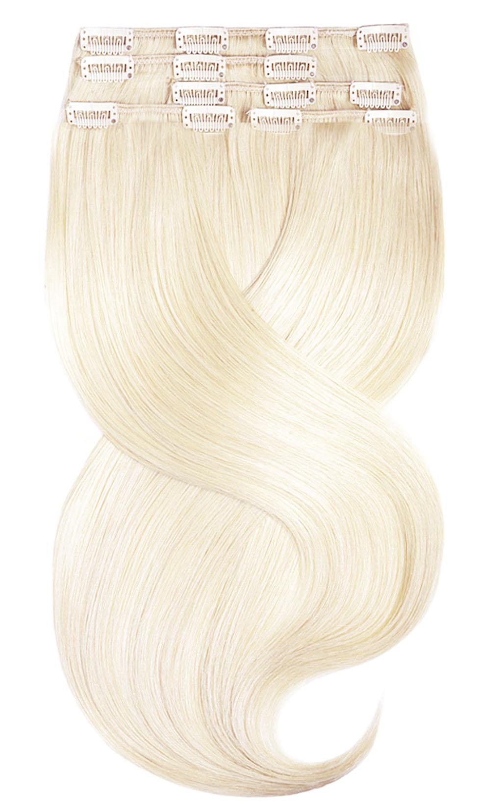 Clip-In Echthaar Extensions Goldblond, Fashion Line, 100% Echthaar in Remy Qualität – Rubin Extensions®