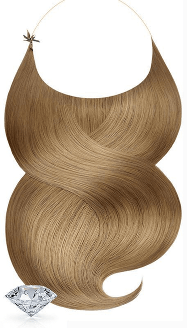 Halo Echthaarband in Hellbraun-Karamell, One-Piece Extensions, Diamond Line – Rubin Extensions®