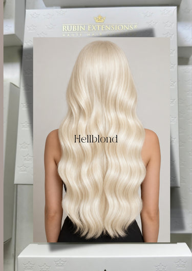 Echthaar Extensions in Hellblond – Rubin Extensions®