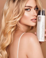 Rubin Extensions Conditioner Silk-Boost Antioxidant Repair für Echthaar Extensions, Nahaufnahme der Verpackung – Rubin Extensions®