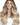 Model mit Clip-in Extensions in Natur-Goldbraun & Hellblond im Sonnenlicht, 100% Echthaar – Rubin Extensions®