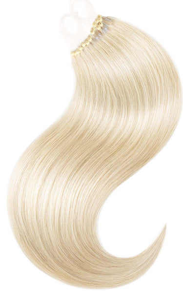 Kühles Platinblond in Perfektion, Pro Deluxe Microring-Strähnen aus 100% Echthaar – Rubin Extensions®