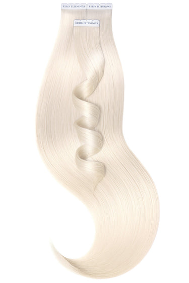 Tape-In Extensions Premium Line in Platinblond, 50g Echthaarsträhnen im Überblick – Rubin Extensions®