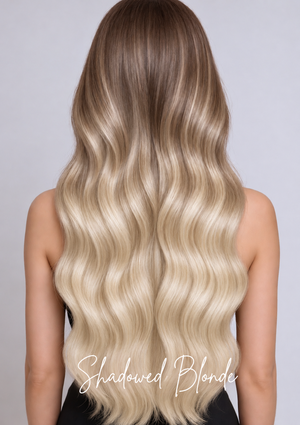 Echthaar Extensions in Shadowed Blonde – Rubin Extensions®