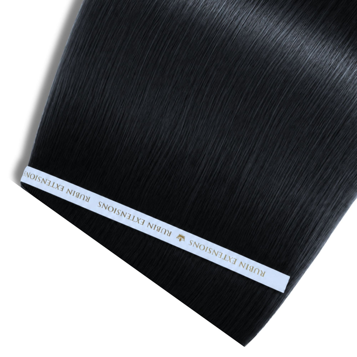 Genius Weft Haartresse in Schwarz, Länge 25–55 cm, Premium Line – Rubin Extensions®