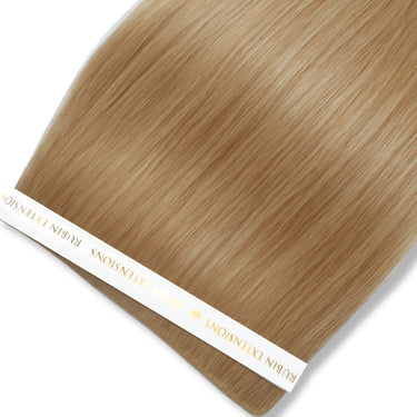 Genius Weft Tape-in Extensions in Hellbraun-Karamell, Premium Line, hochwertiges Remy-Echthaar – Rubin Extensions®
