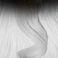 kurzer ansatz schwarz silberblond