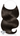 One-Piece / Halo Haarteil Extensions Schwarz-Braun