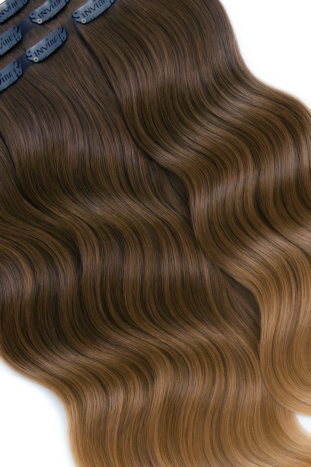 Clip-in Extensions in Rich Chocolate, 100% Echthaar, Diamond Line – Rubin Extensions®