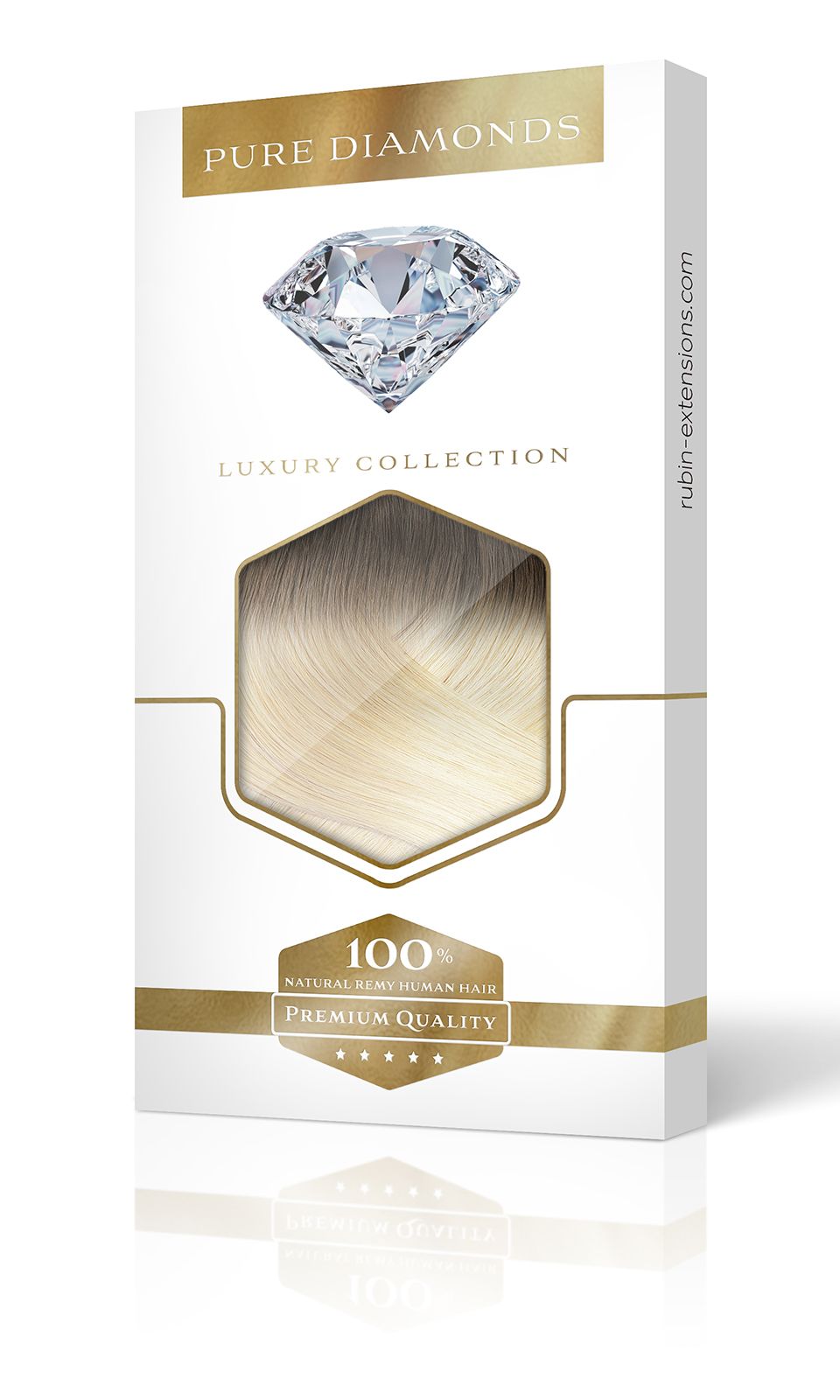 Clip-in Extensions Diamond Line Shadowed Blonde