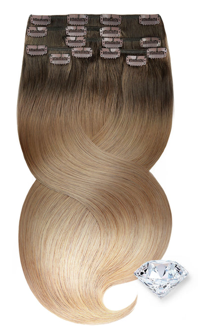 Clip-in Extensions Milk Brown 