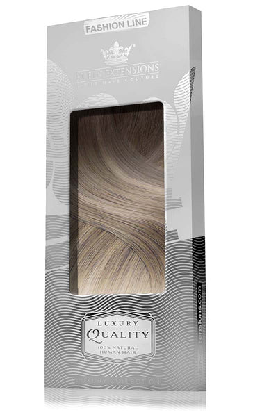 CLIP-IN EXTENSIONS SOMBRÉ BALAYAGE Schoko-Foncé & Blond Clair Fashion Line