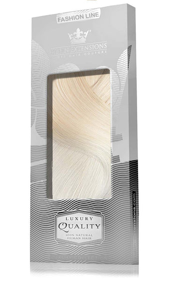 Verpackung der Clip-in Extensions Honigblond & Silberblond, Fashion Line – Rubin Extensions®