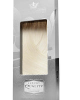 Verpackung der Clip-in Extensions Natur-Goldbraun & Hellblond, Fashion Line, 70g – Rubin Extensions®