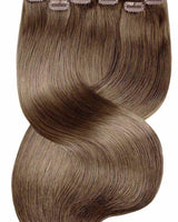 Clip-In Echthaar Extensions Natur-Goldbraun, Fashion Line, 100% Echthaar – Rubin Extensions®