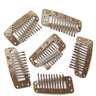 Braune Ersatz-Clips zur Befestigung von Clip-In Echthaar Extensions – Rubin Extensions®