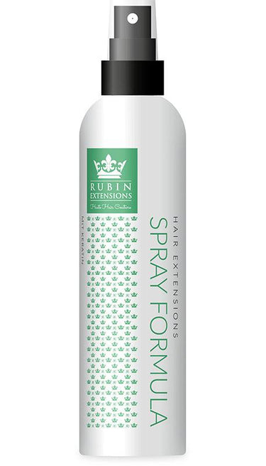 Verpackung des 2-Phasen Pflegesprays für Echthaar Extensions, 200ml – Rubin Extensions®