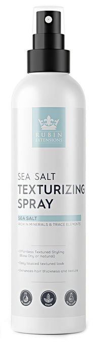 Premium Sea Salt Spray 200ml für griffigen Strandwellen-Look und natürlichen Glanz bei Echthaar Extensions – Rubin Extensions®