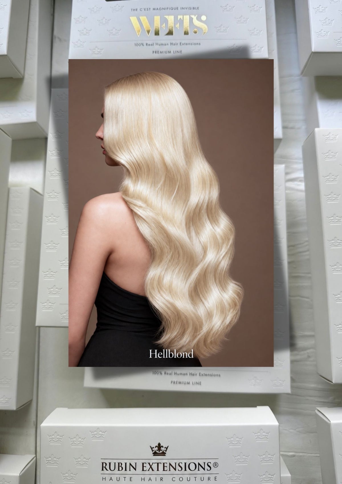 Echthaar Extensions in Hellblond – Rubin Extensions®