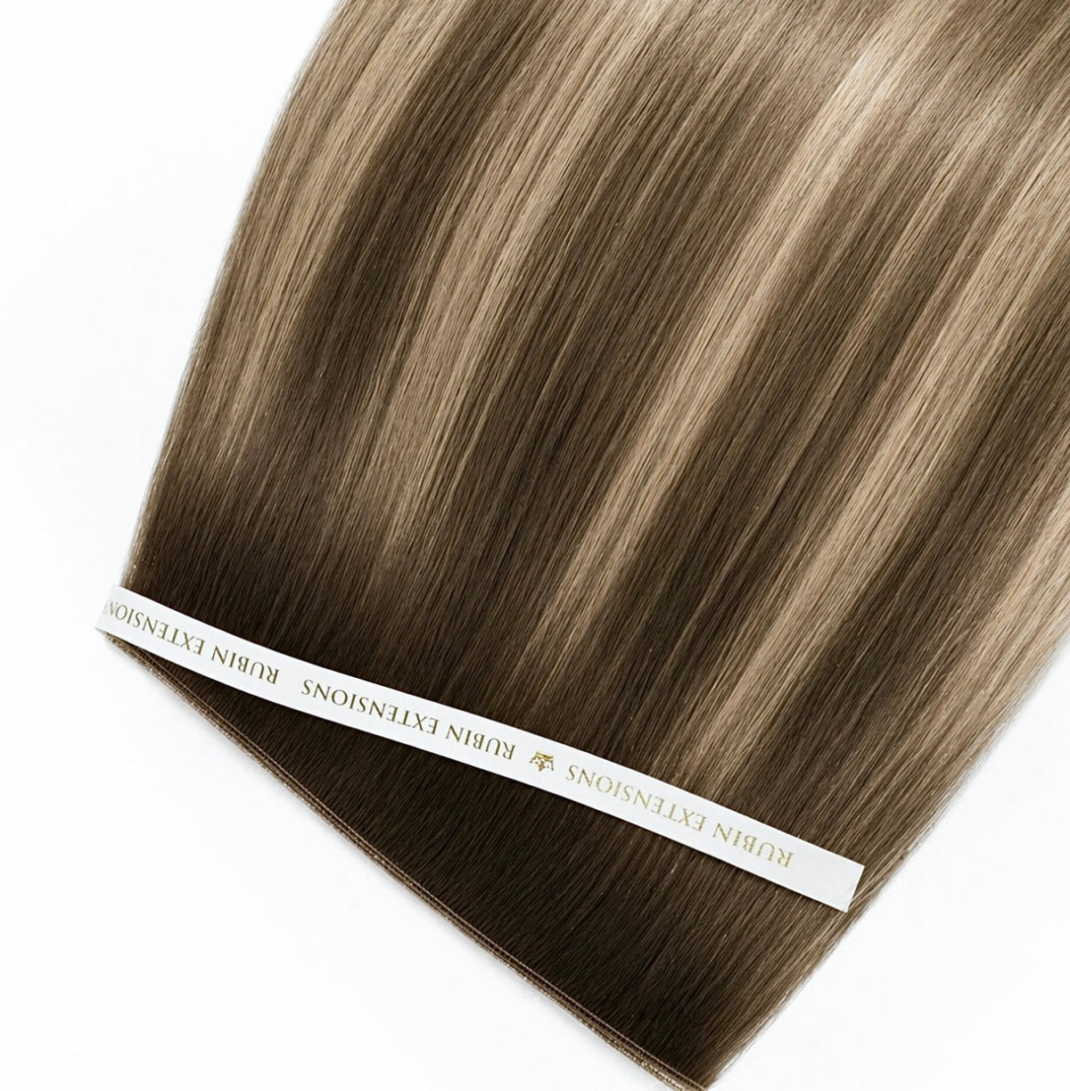Genius Weft Tape-in Extensions im Farbton Sunkissed-Blonde, Premium Line, 100% Echthaar in Remy Qualität – Rubin Extensions®