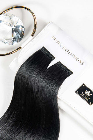 Kératine Bondings Mèches de cheveux Noir Premium Line