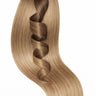 Tape-in Extensions mit kurzem Ansatz in Schwarz & Hellbraun-Karamell, 40–50 cm, 100% Echthaar – Rubin Extensions®