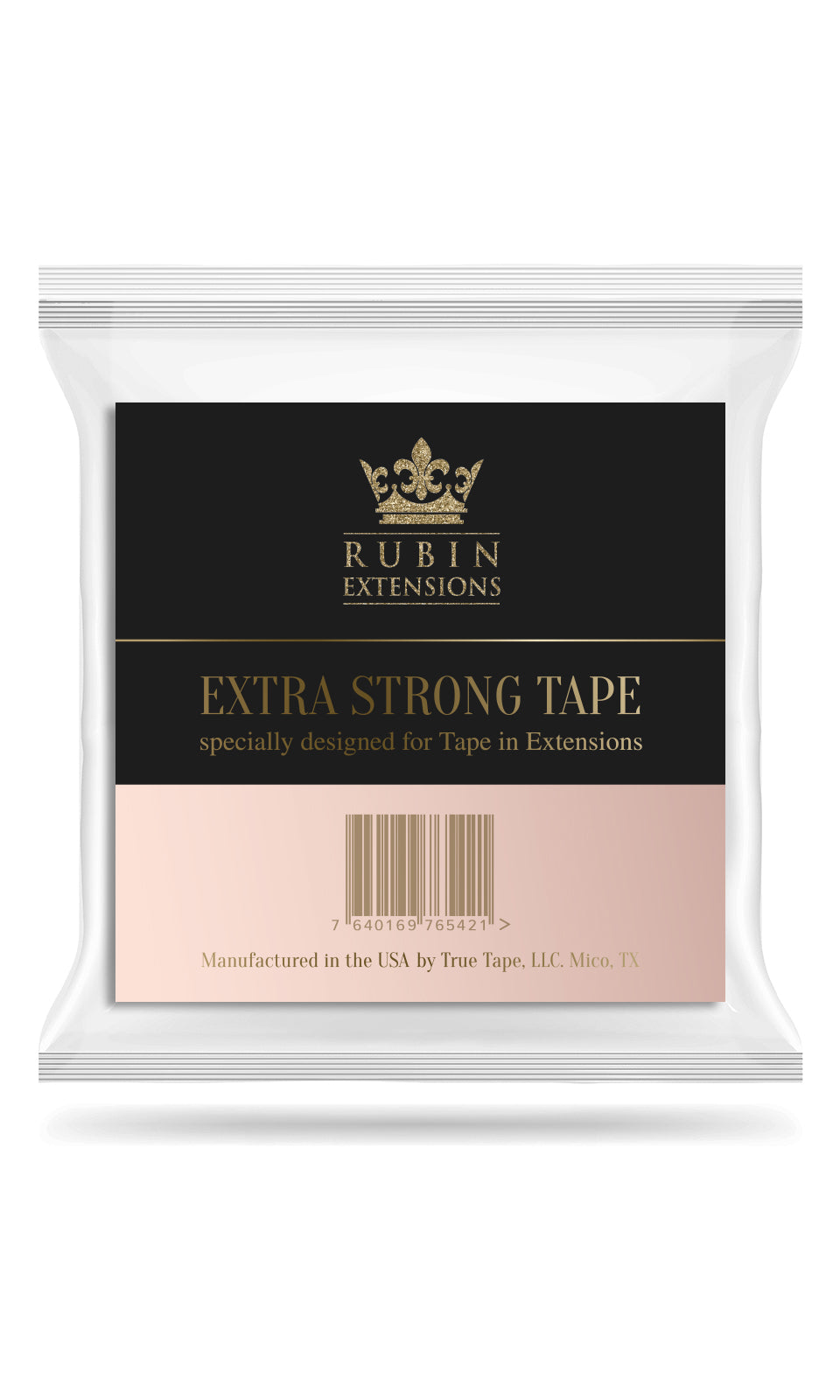 Nahaufnahme der Ersatz-Klebestreifen Extra Strong zur Befestigung von Tape-in Extensions – Rubin Extensions®