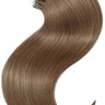 Übersichtsgrafik verfügbarer Haarlängen für Pro Deluxe Microring Extensions in Natur-Goldbraun – Rubin Extensions®