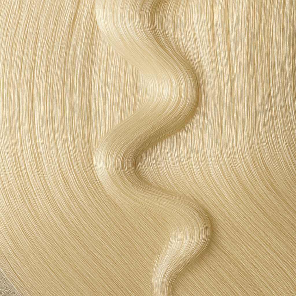 Tape in extensions, platin blond, light blond