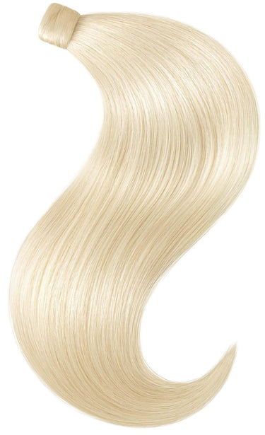 Echthaar Ponytail zum Clip-In in Hellblond, wählbare Längen von 35 bis 55 cm – Rubin Extensions®