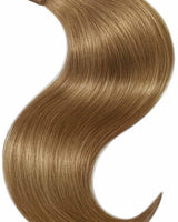 Ponytail Extensions in Hellbraun-Karamell aus Remy Qualität Echthaar, wählbare Länge 35 bis 55 cm – Rubin Extensions®