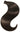 Echthaar-Pferdeschwanz zum Clip-In in Schwarz-Braun, wählbare Längen von 35 bis 55 cm – Rubin Extensions®