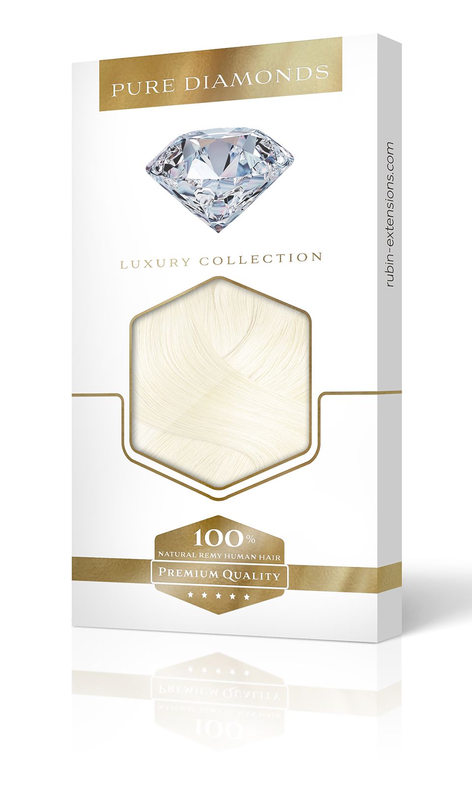 Extensions à clips Luxury Diamond Line Blond Platine