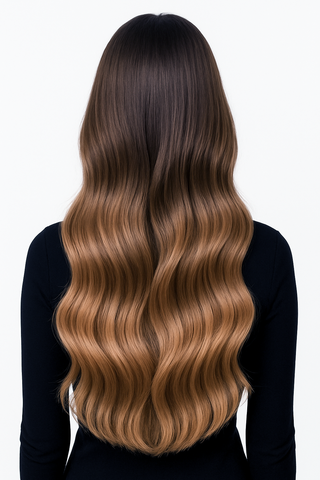 Rubin Extensions Clip-in Extensions – 100 % Echthaar - Dark Blond – Diamond Line