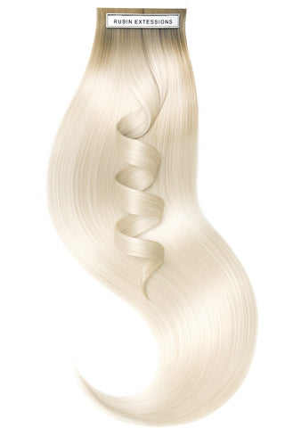 TAPE-IN EXTENSIONS ECHTHAAR, Kurzer Ansatz , Light Nussbraun & Sommerblond