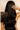 Model mit langem, glänzendem Echthaar in Schoko-Dunkelbraun dank Clip-In Extensions, Fashion Line – Rubin Extensions®