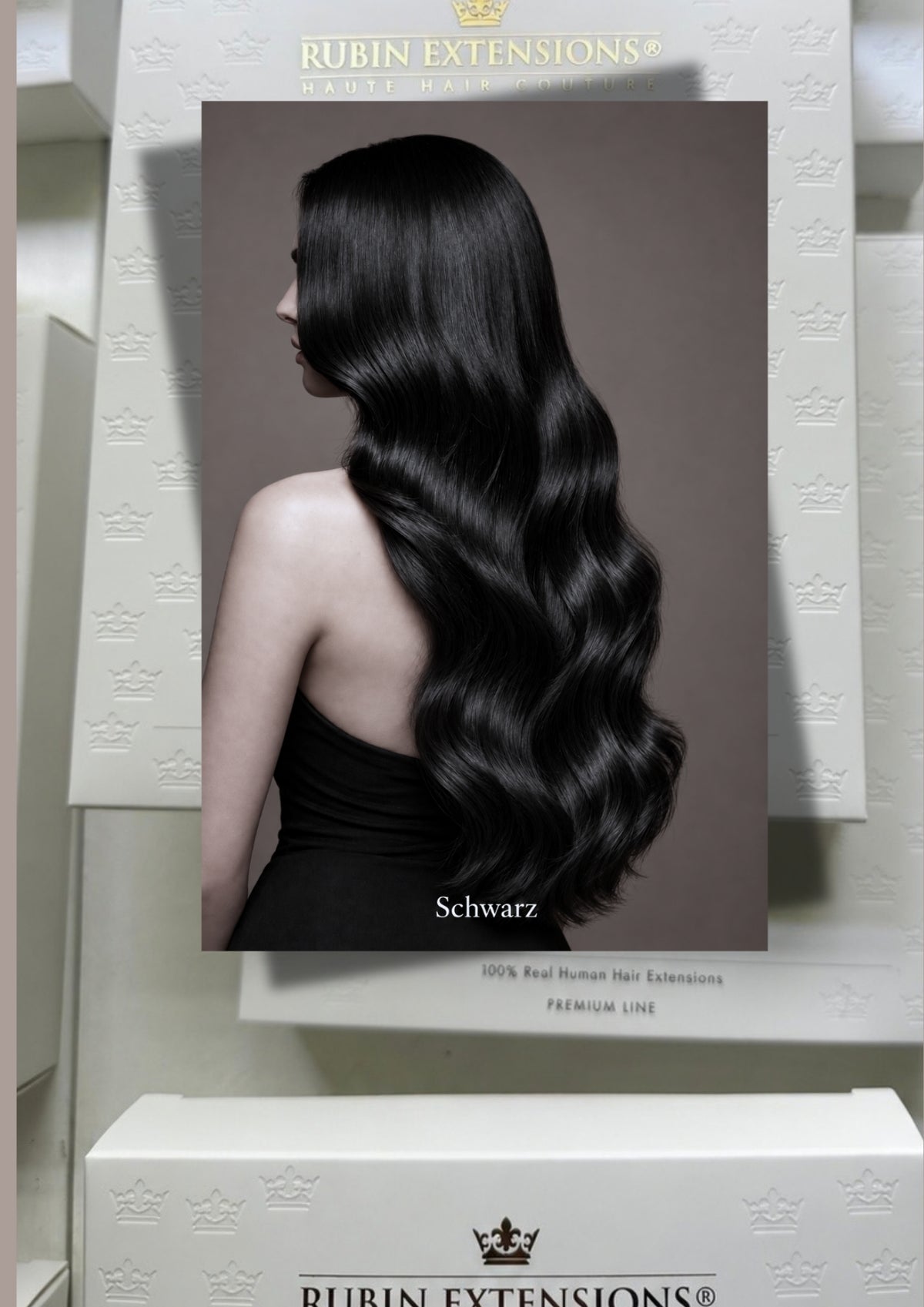 Echthaar Extensions in Schwarz – Rubin Extensions®