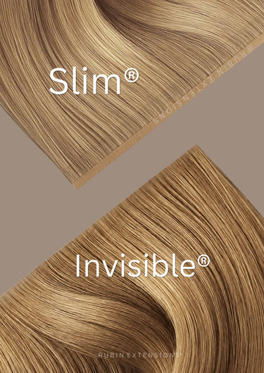 SLIM® und INVISIBLE® Verarbeitung im Vergleich – Rubin Extensions®