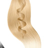 Tape-in Extensions Pro-Deluxe Line in Honigblond & Hellblond, Gesamtansicht der Echthaarsträhnen, Länge 51 cm – Rubin Extensions®