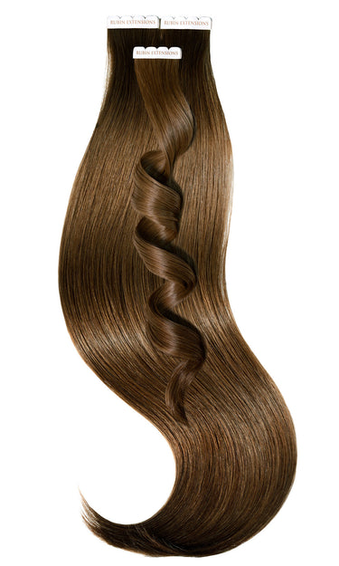 Tape-In Extensions Premium Line in Natur-Goldbraun, unsichtbare Klebestreifen-Methode, 50g Set – Rubin Extensions®