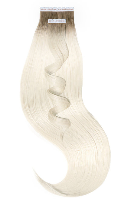 TAPE-IN EXTENSIONS ECHTHAAR, Kurzer Ansatz, Light -Natural Goldbraun & Hellblond