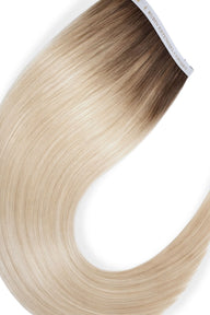 Genius Weft Tape-in Extensions im Balayage-Farbton Honey-Blond, Premium Line, 100% Echthaar in Remy Qualität – Rubin Extensions®