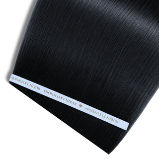 Echthaar Extensions - Haartressen Genius Wefts Schwarz | Rubin Extensions 