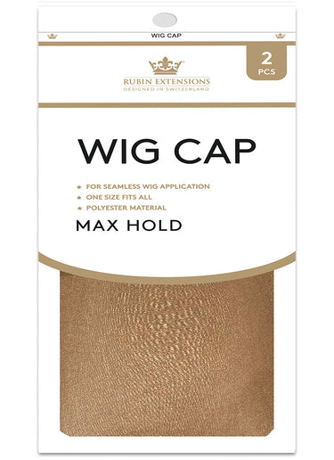 Haarnetz-Kappe Wig Cap in Braun, nahtlose Basis für Perücken und Echthaar-Extensions – Rubin Extensions®