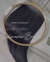 Rubin Extensions – Geschenkverpackung Tape-in Extensions in Natural Schwarz-Braun