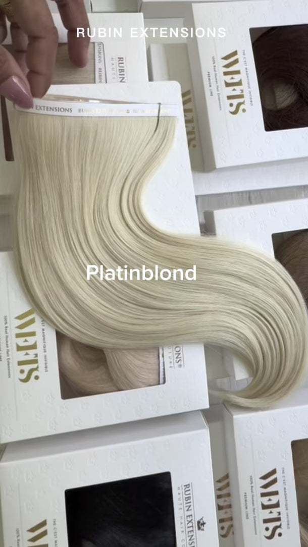 Genius Wefts Extensions | Platin Blonde Rubin Extensions