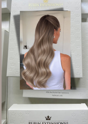 Rubin Extensions Clip-in Extensions – 100 % Echthaar - Dirty Blond – Diamond Line