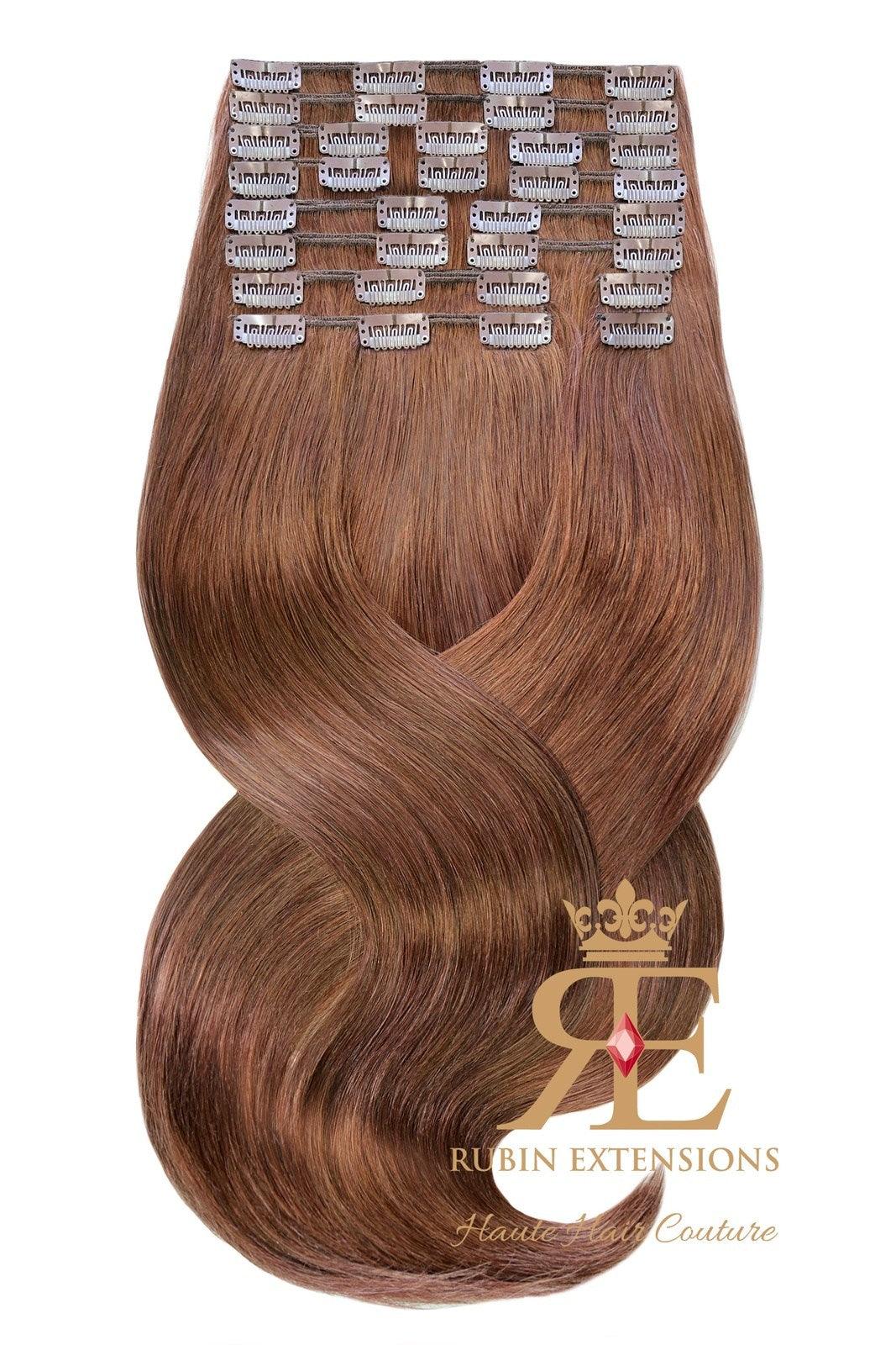 Remy Clip-in Haarverlängerung Mahagoni Braun