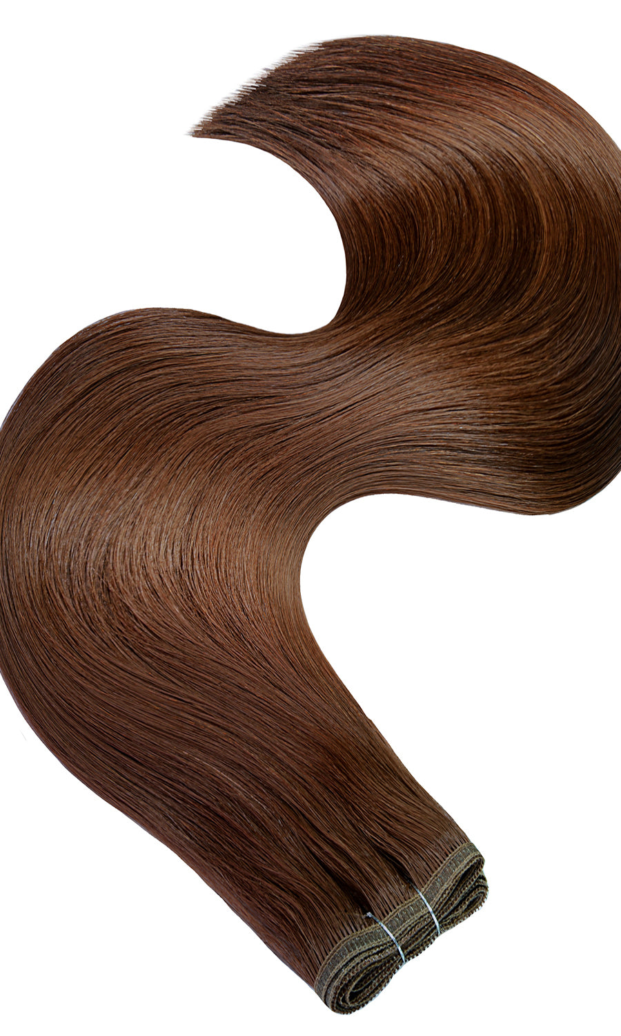Flat Weft Remy Extensions PRO DELUXE LINE Mahagoni-Braun
